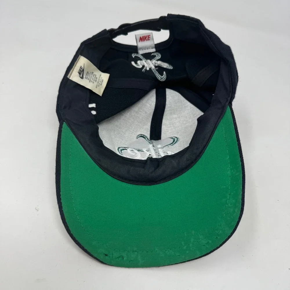 Vintage Nike Pinwheel Green Bay Packers Snapback Hat Black 90s NFL Cap